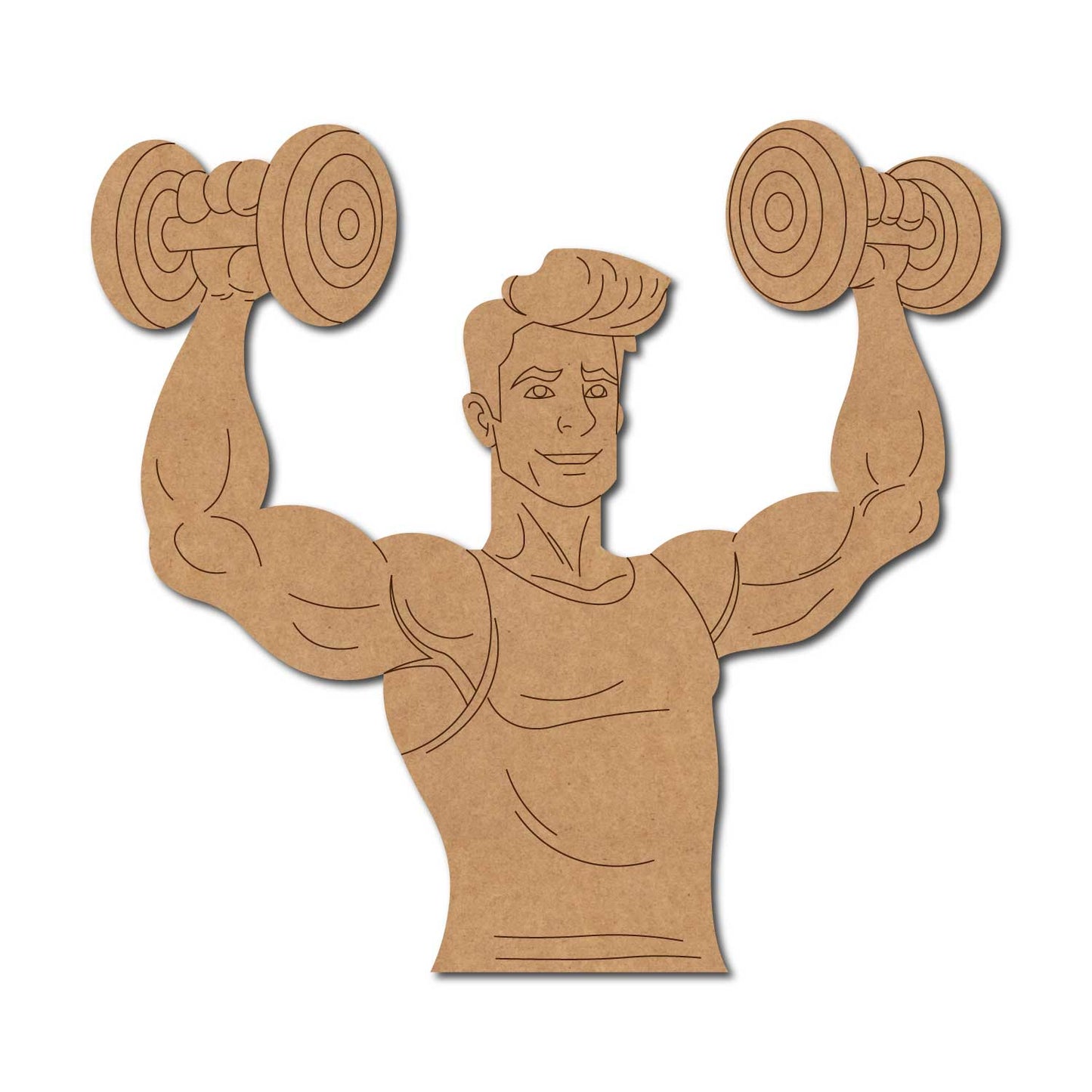 Bodybuilder Pre Marked MDF Design 2