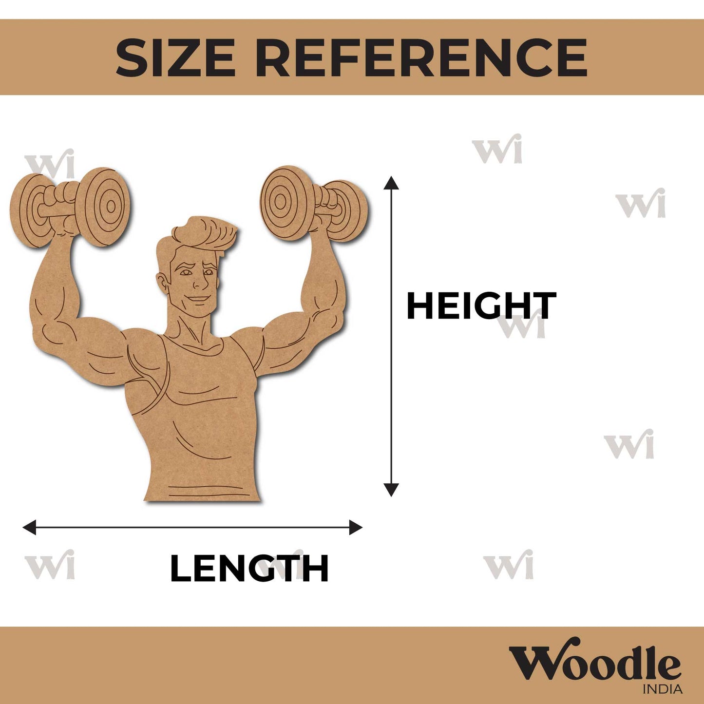 Bodybuilder Pre Marked MDF Design 2