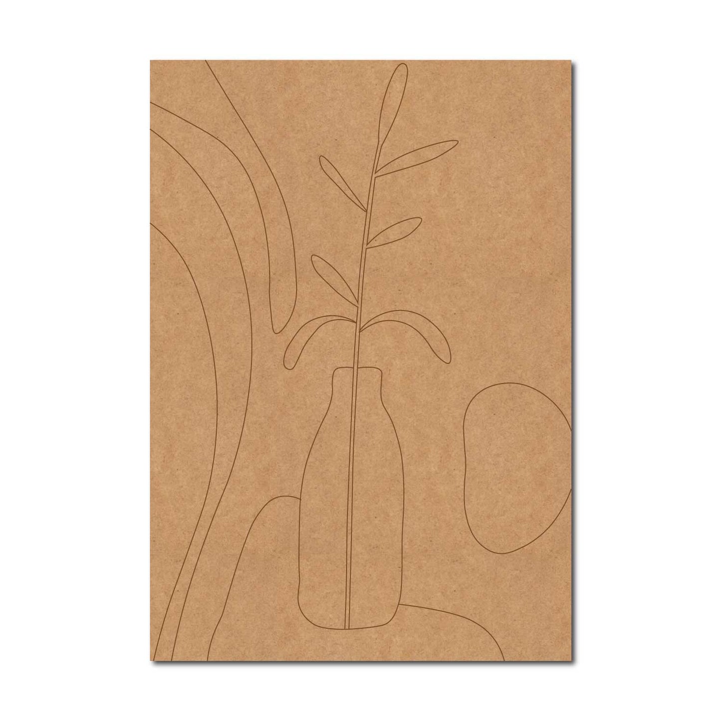 Boho Art Pre Marked Rectangle MDF Design 1