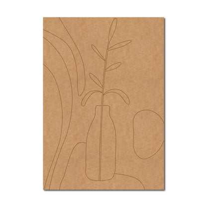 Boho Art Pre Marked Rectangle MDF Design 1