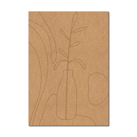 Boho Art Pre Marked Rectangle MDF Design 1