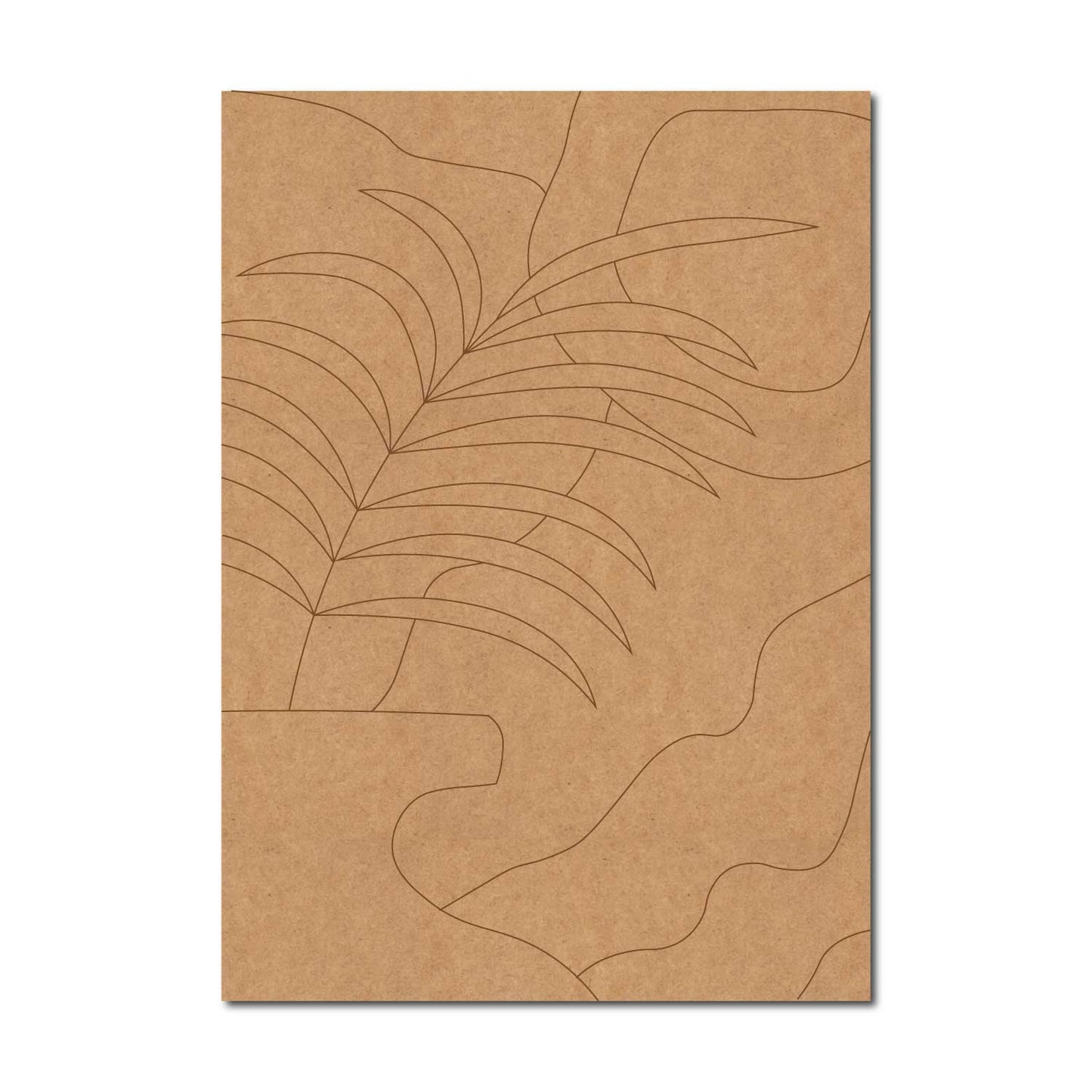 Boho Art Pre Marked Rectangle MDF Design 2