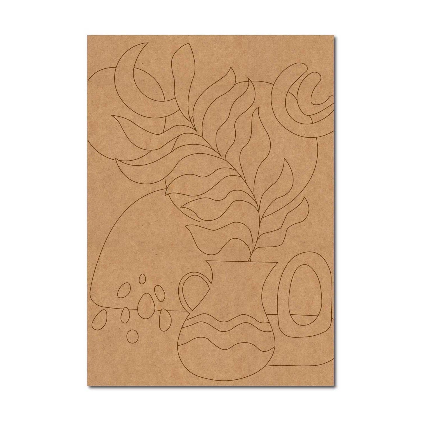 Boho Art Pre Marked Rectangle MDF Design 3