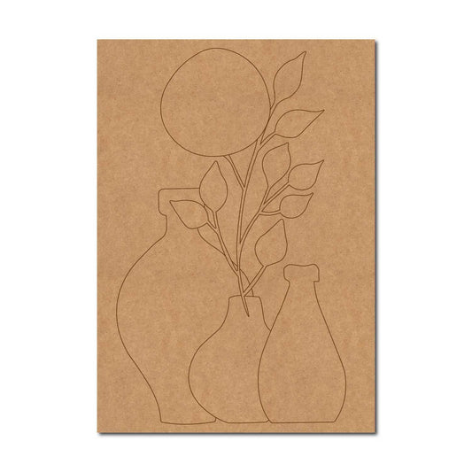 Boho Art Pre Marked Rectangle MDF Design 6