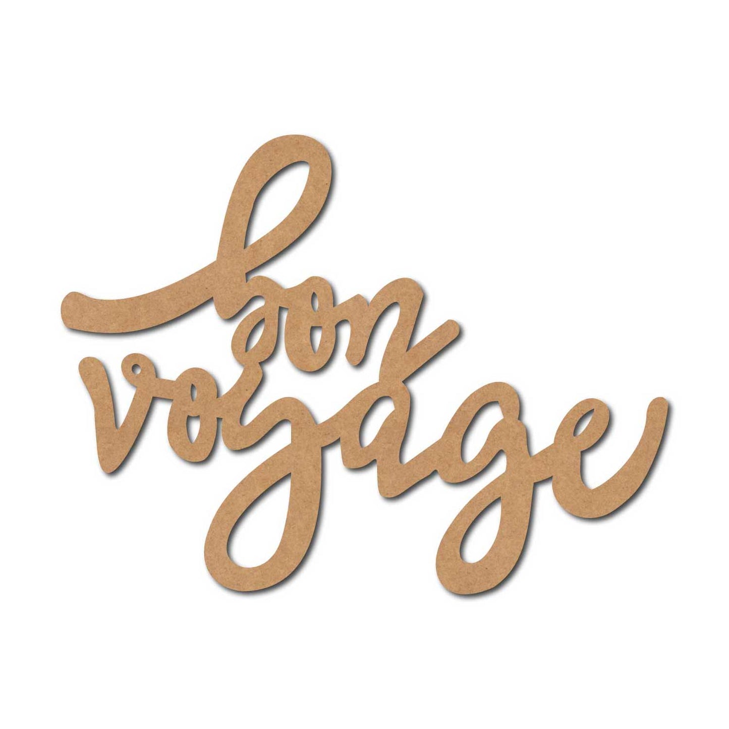 Bon Voyage Cutout MDF Design 1