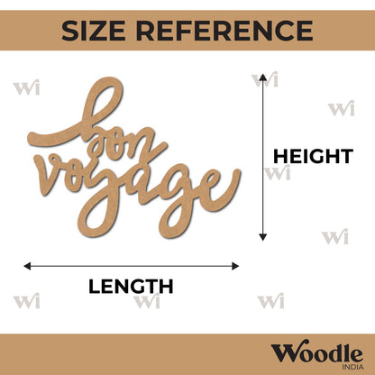 Bon Voyage Cutout MDF Design 1