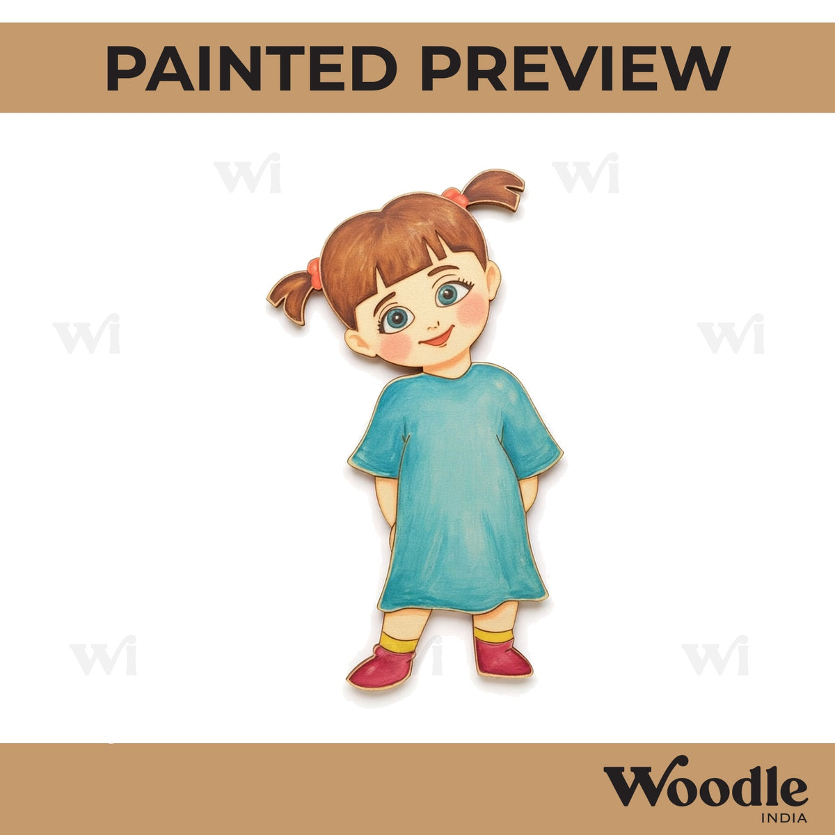 Boo Girl Monsters Inc. Disney Pre Marked MDF Design 2