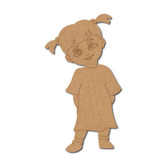 Boo Girl Monsters Inc. Disney Pre Marked MDF Design 2
