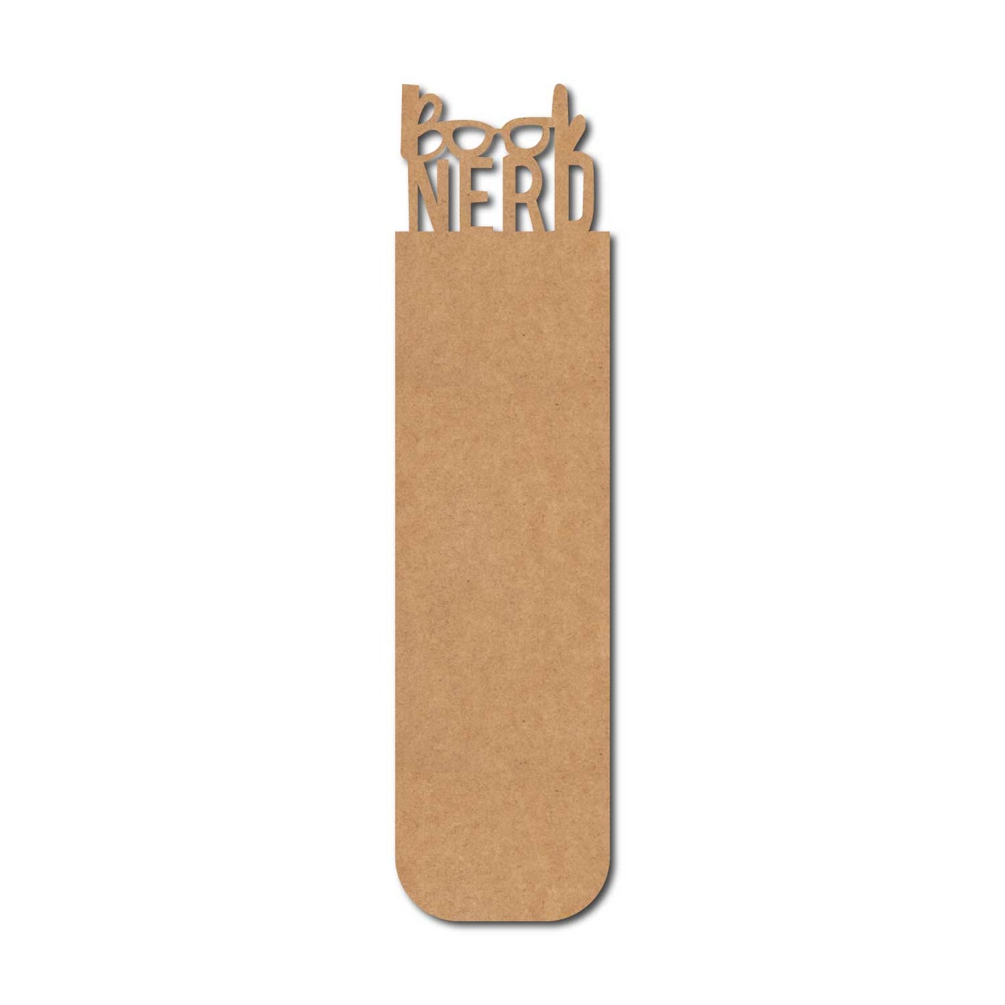 Book Nerd Bookmark MDF Design 1