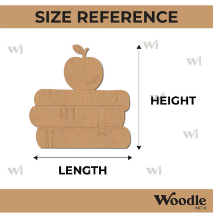 Books Apple Pre Marked MDF Design 1