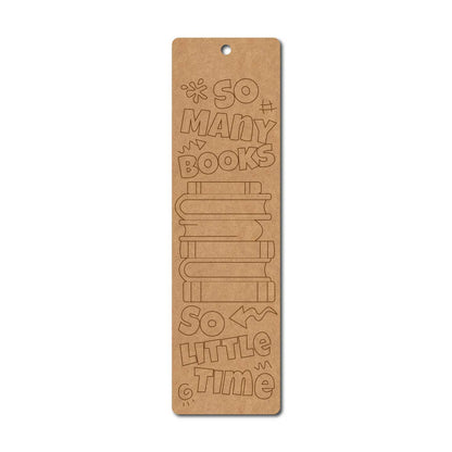 Books Bookmark Pre Marked MDF Design 1