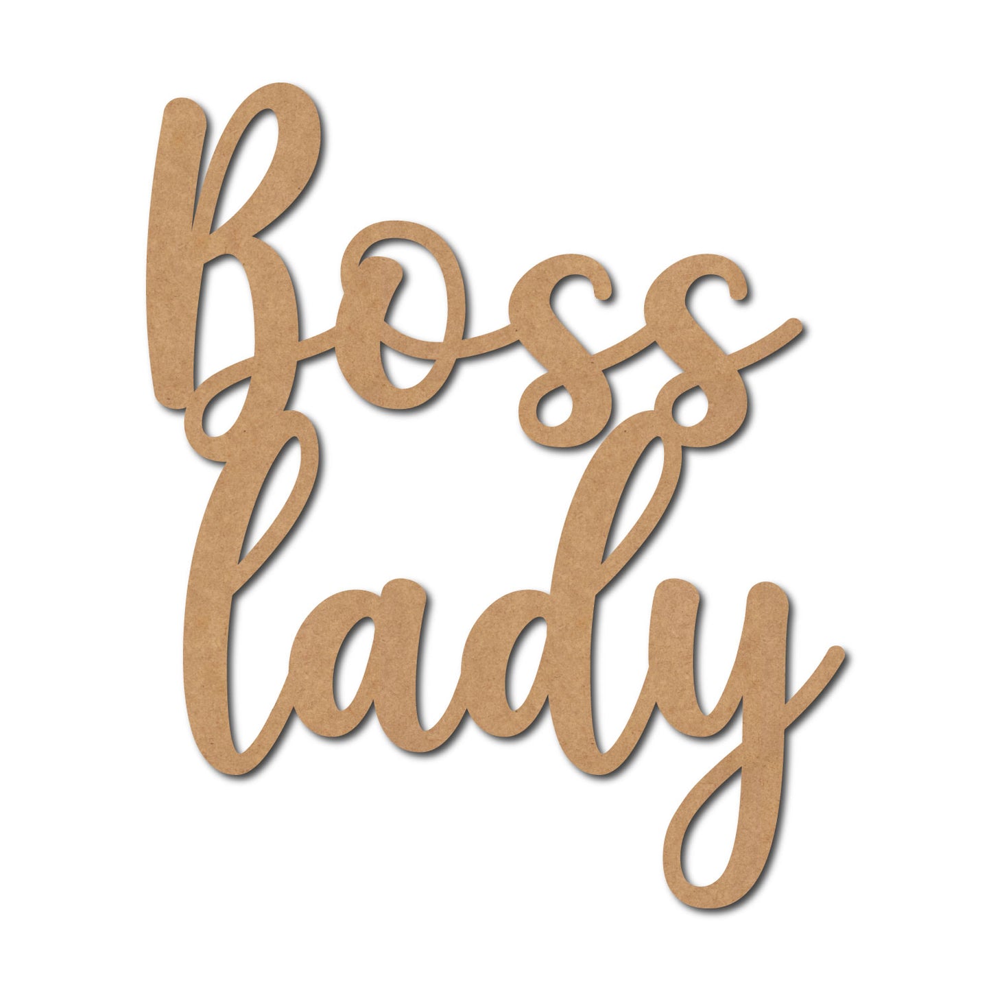 Boss Lady Cutout MDF Design 1