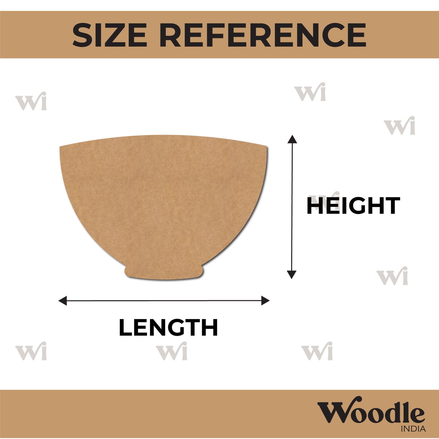 Bowl Cutout MDF Design 1