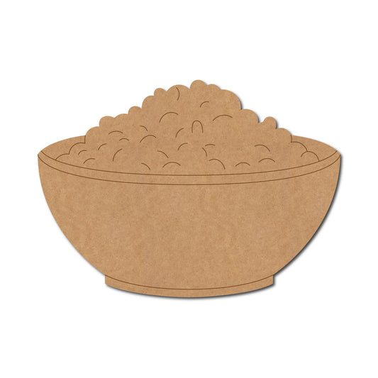 Bowl Of Rice Pre Marked MDF Design 1