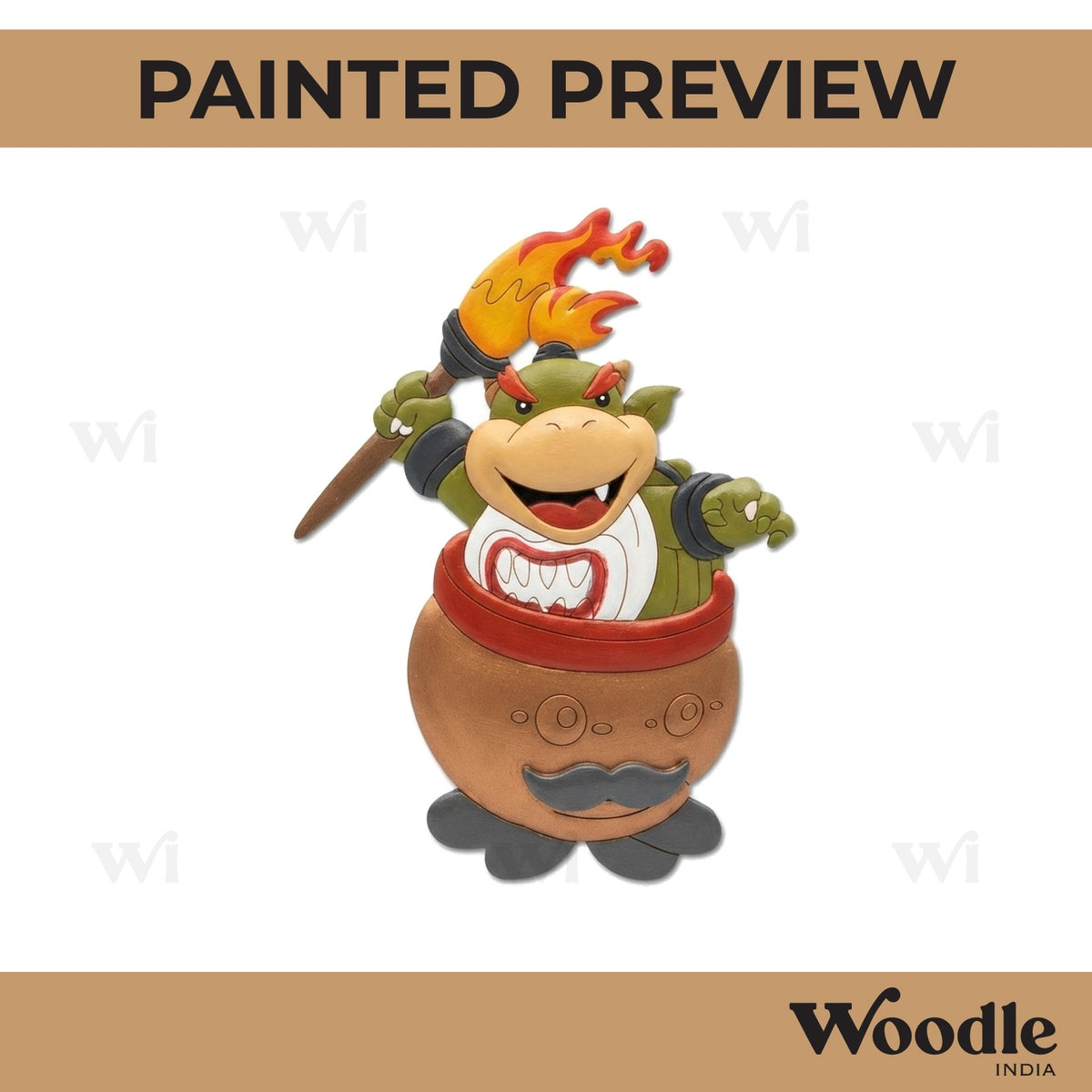 Bowser Mario Kart Pre Marked MDF Design 1