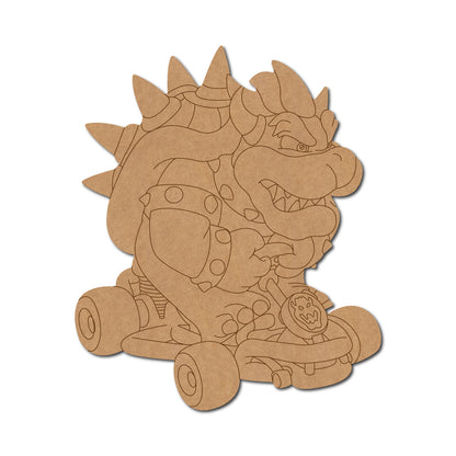 Bowser Mario Kart Pre Marked MDF Design 2