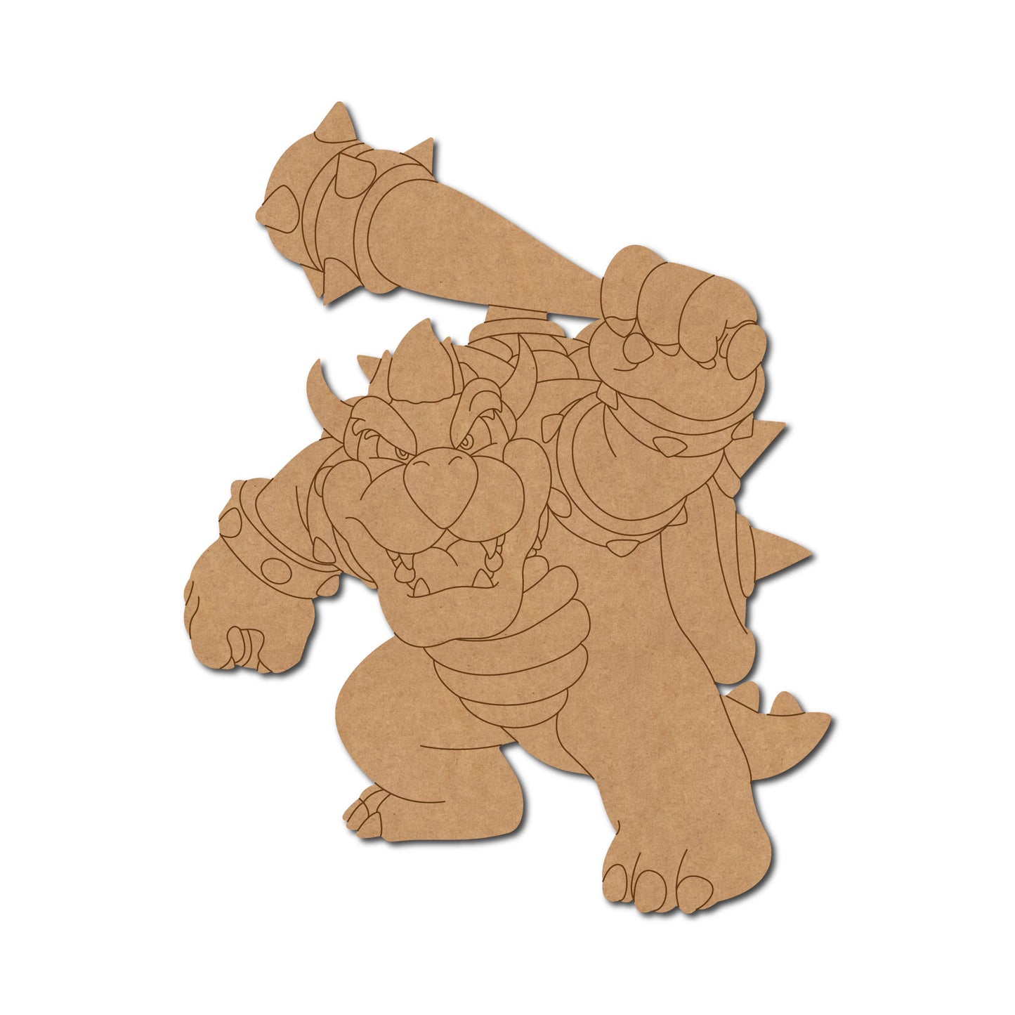 Bowser Mario Kart Pre Marked MDF Design 3