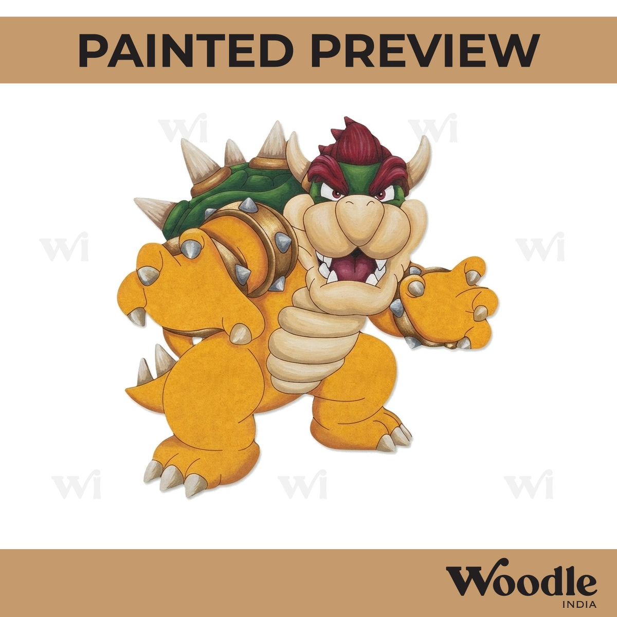 Bowser Mario Kart Pre Marked MDF Design 4