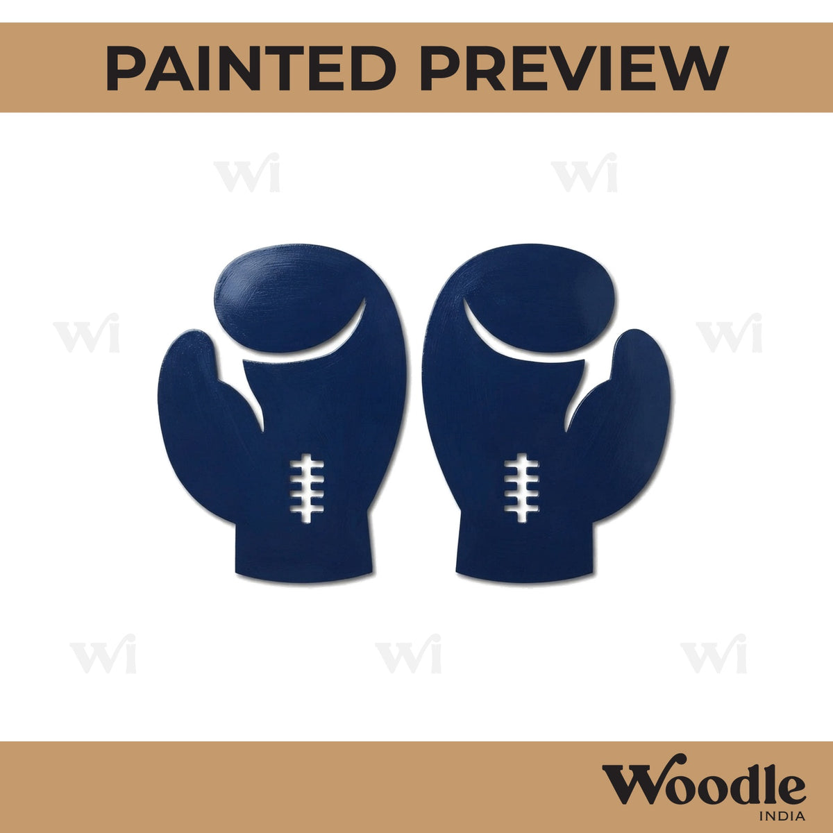 Boxing Gloves Cutout MDF Design 1