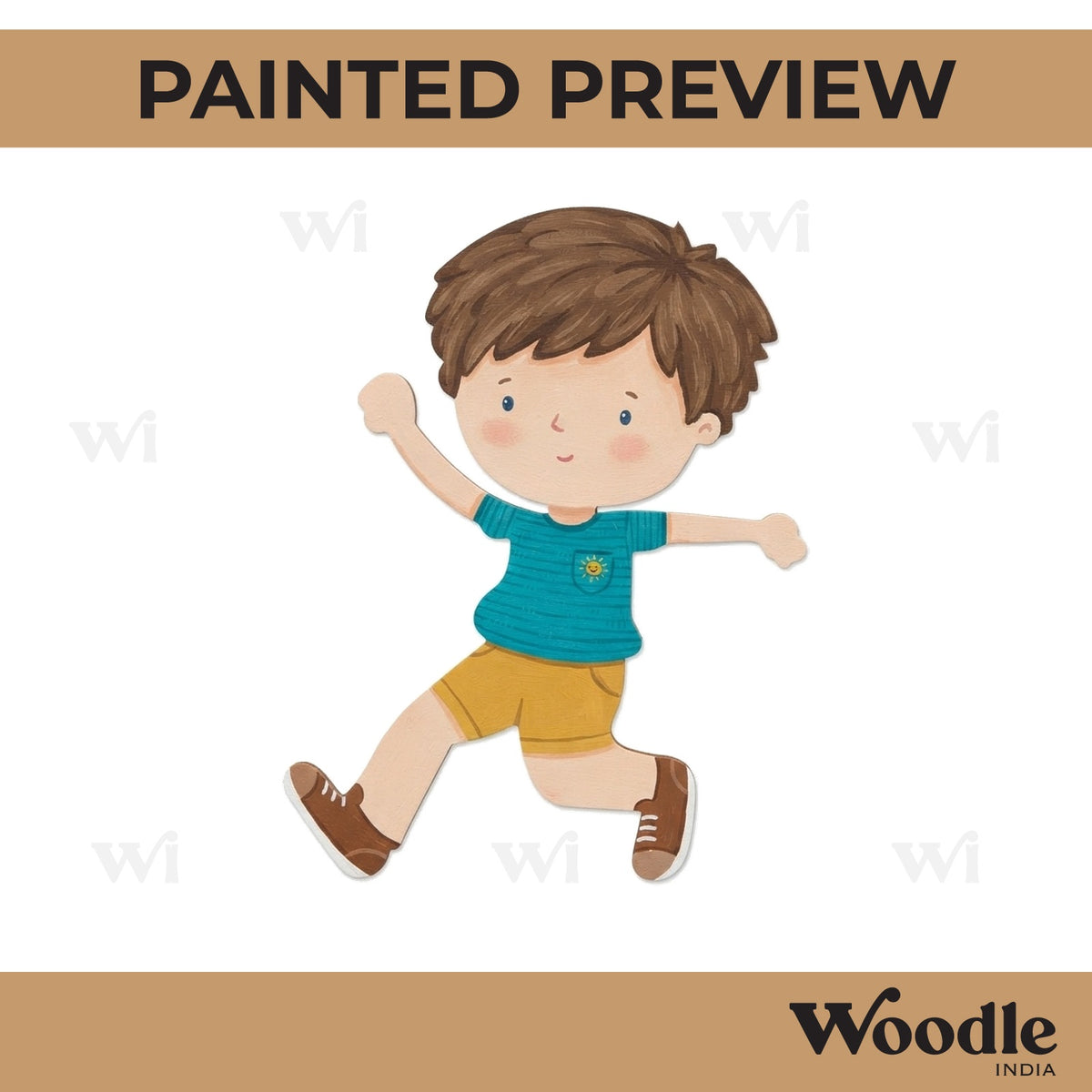 Boy Cutout MDF Design 1