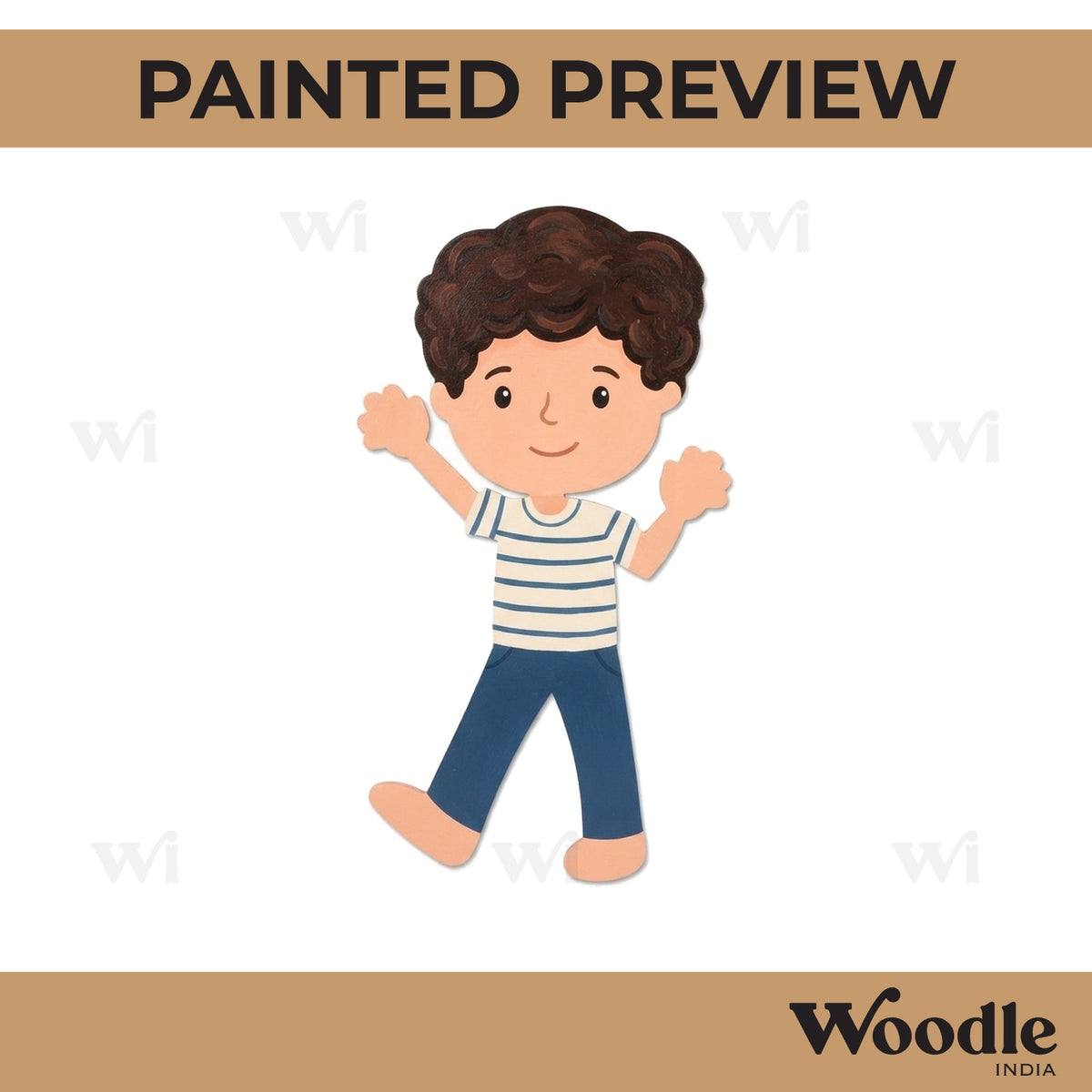 Boy Cutout MDF Design 2