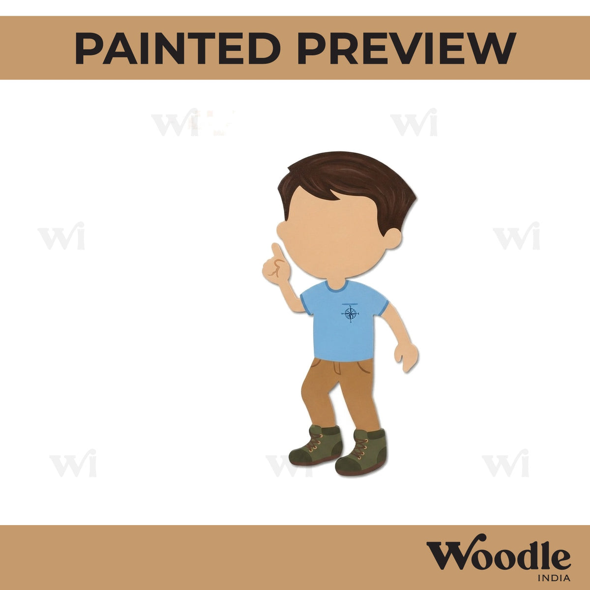 Boy Cutout MDF Design 6