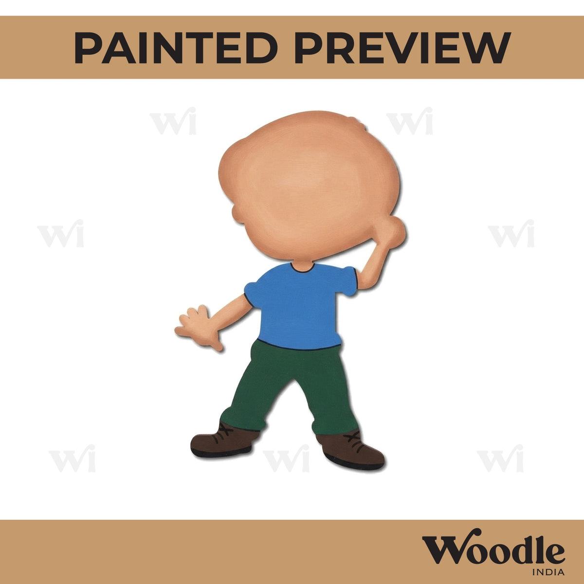 Boy Cutout MDF Design 8