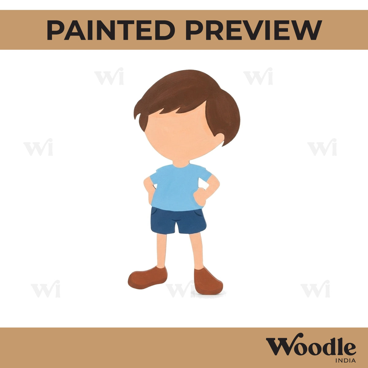 Boy Cutout MDF Design 9