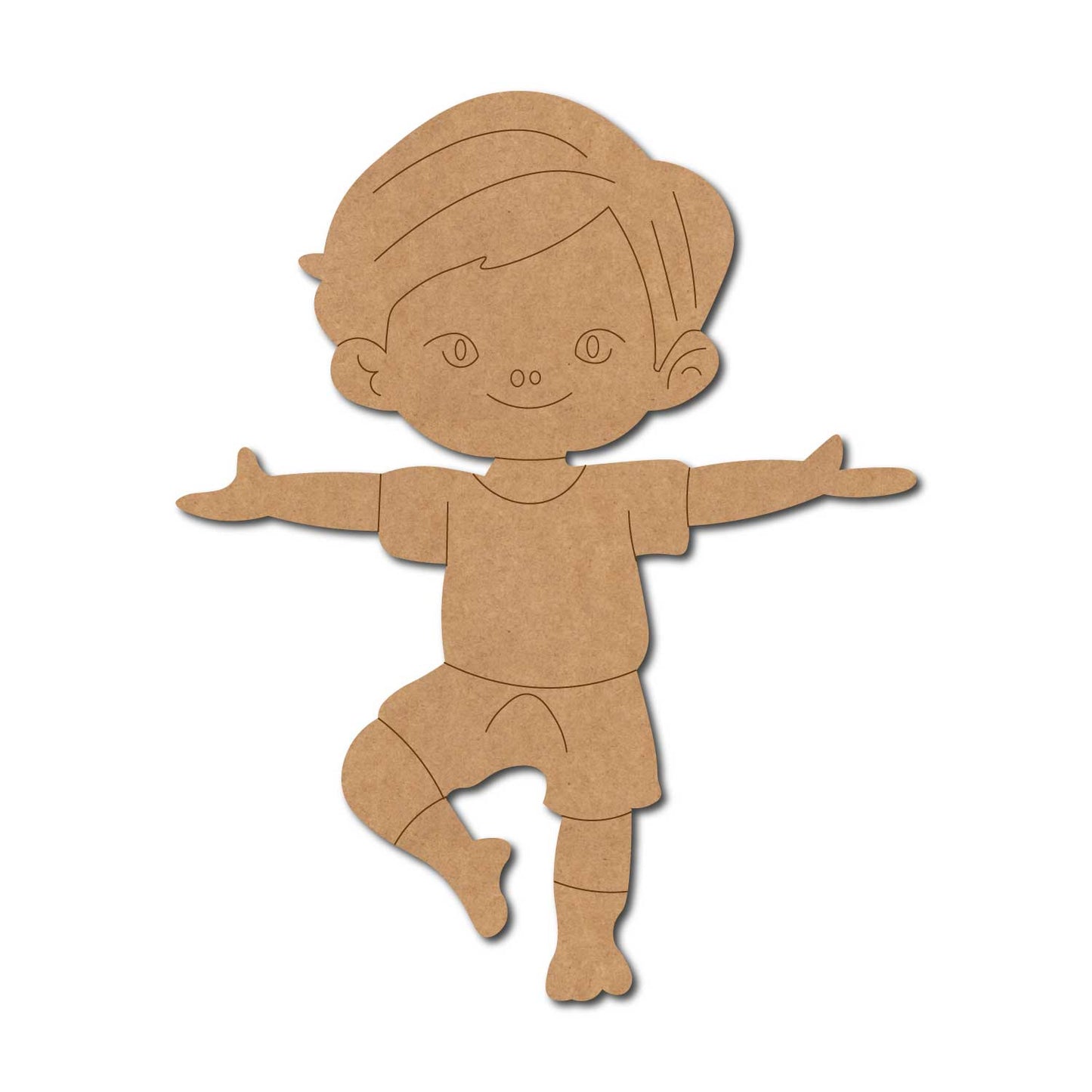 Boy Doing Yoga Pre Marked MDF Design 2