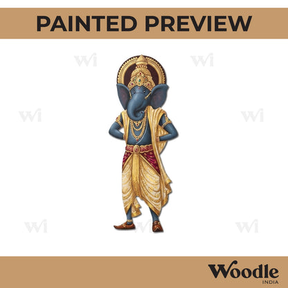 Boy In Ganesha Costume Pre Marked MDF Design 1