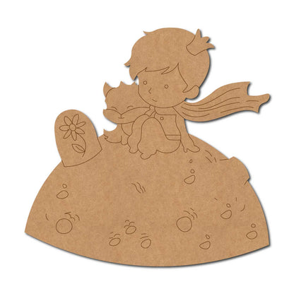 Boy On Moon Pre Marked MDF Design 1