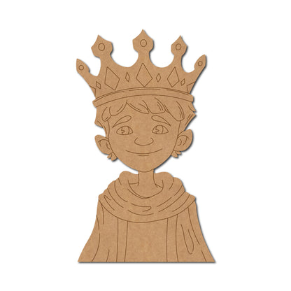 Boy Wearing Crown Pre Marked MDF Design 1