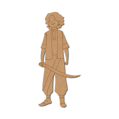 Boy With Sword Pre Marked MDF Design 1