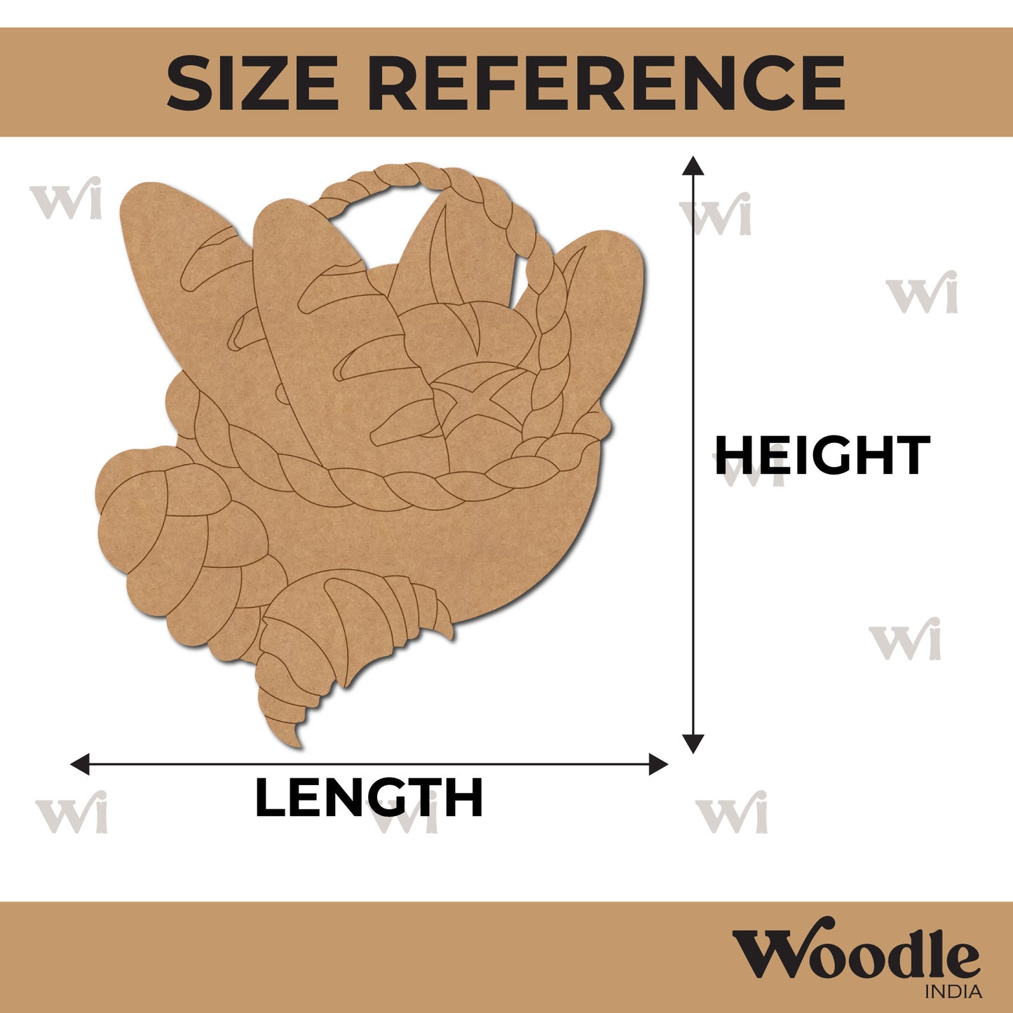 Breads In A Basket Pre Marked MDF Design 1