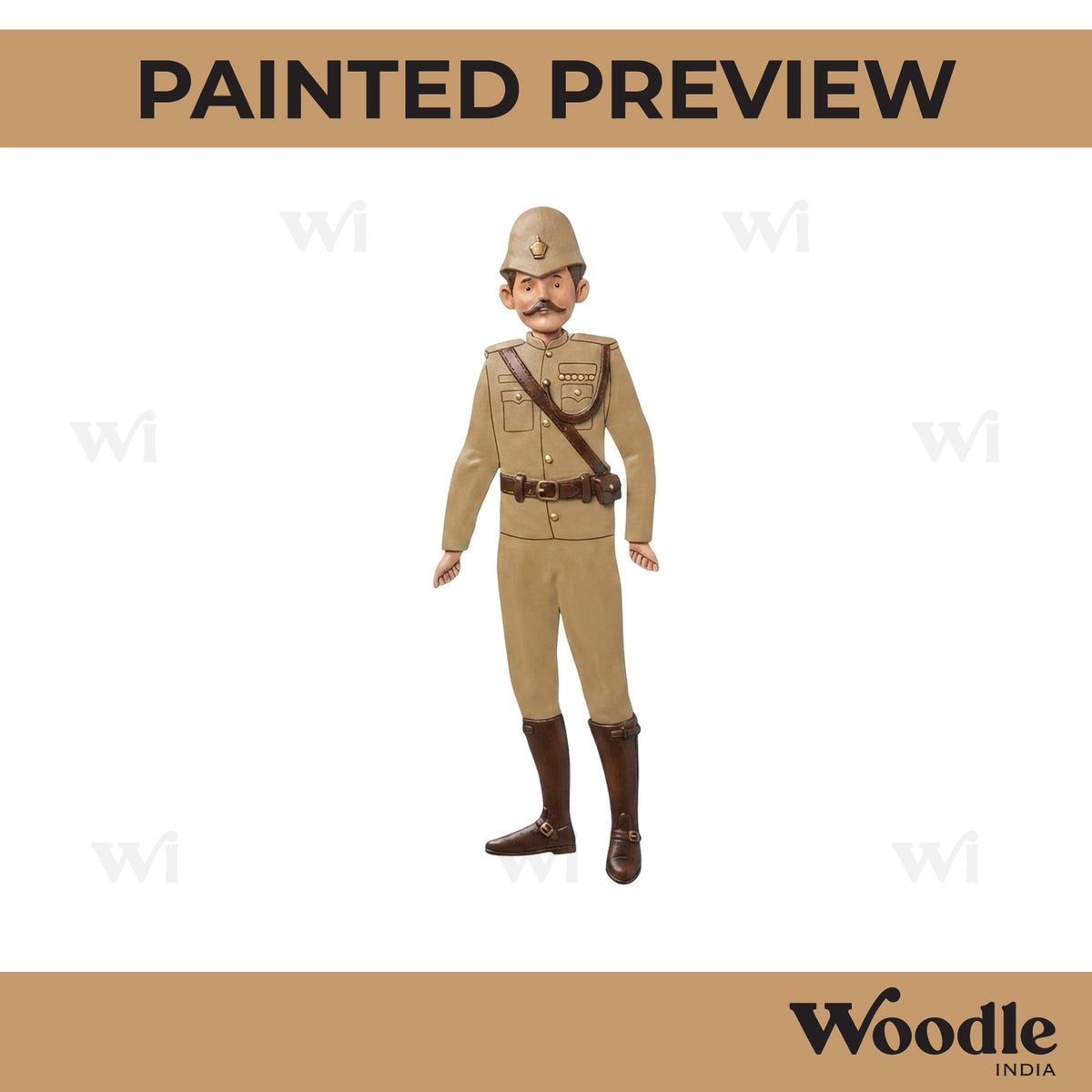 British Army Officer Pre Marked MDF Design 1