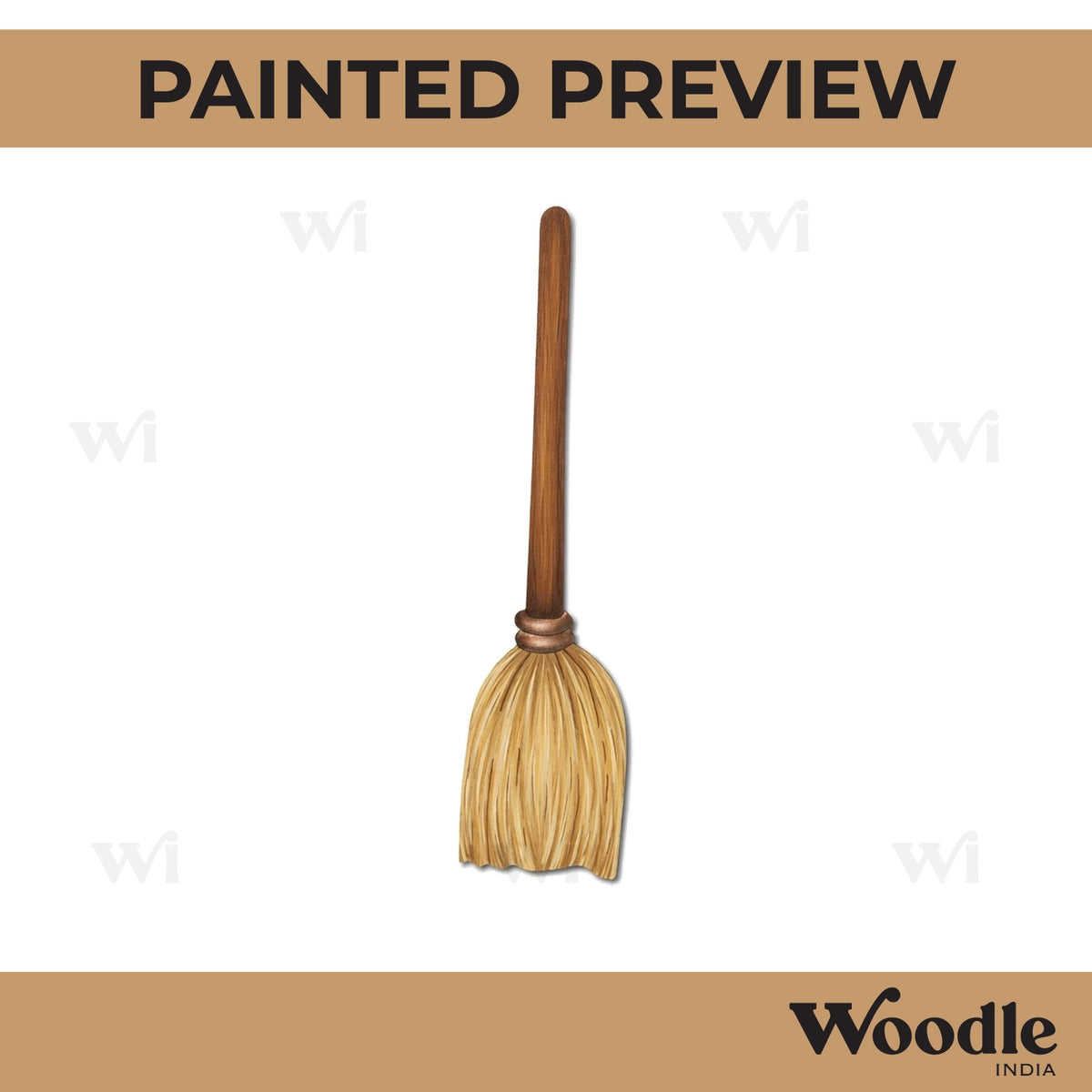 Broom Stick Pre Marked MDF Design 1