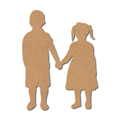 Brother Sister Cutout MDF Design 1