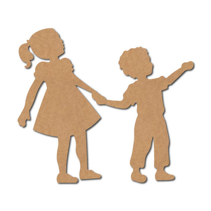 Brother Sister Cutout MDF Design 2