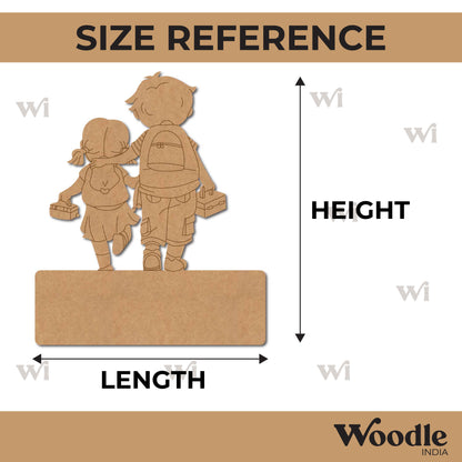 Brother Sister Nameplate Pre Marked MDF Design 1