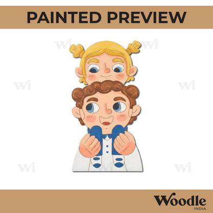 Brother Sister Pre Marked MDF Design 4