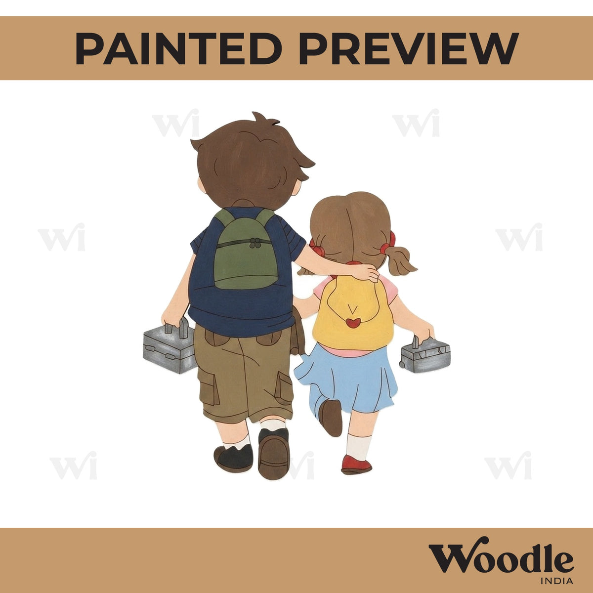 Brother Sister Pre Marked MDF Design 5