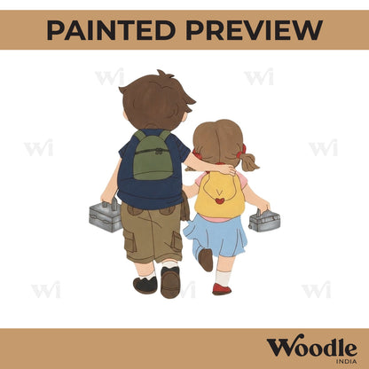 Brother Sister Pre Marked MDF Design 5