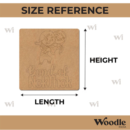 Brother Sister Raksha Bandhan Pre Marked Base MDF Design 1