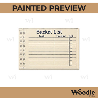 Bucket List Pre Marked Base MDF Design 1