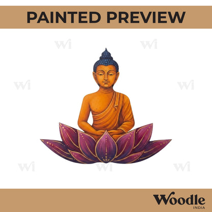 Buddha Cutout MDF Design 1