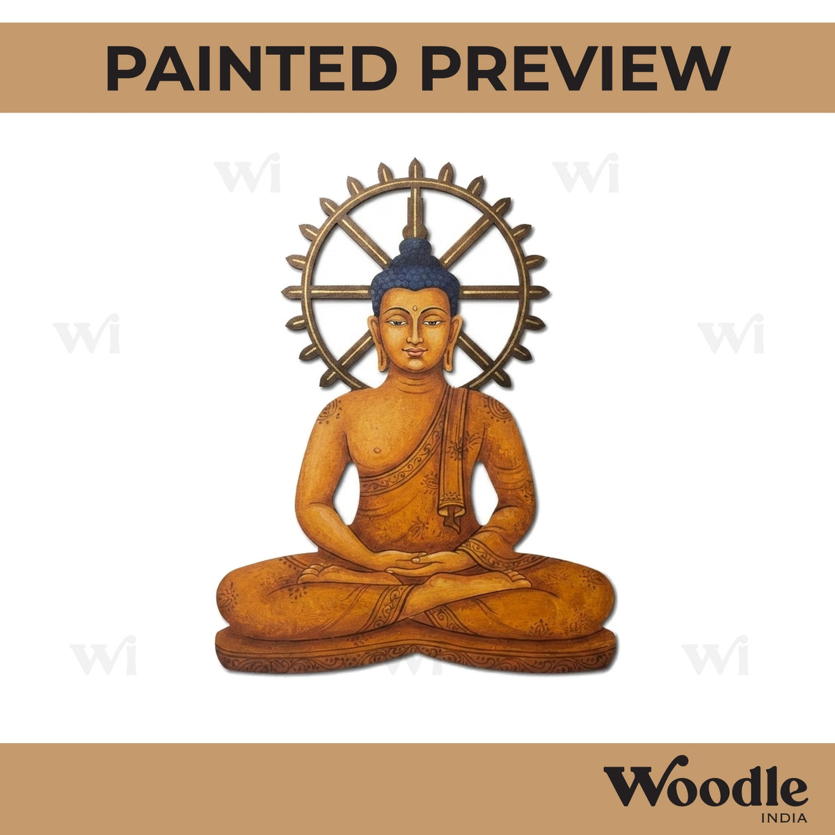 Buddha Cutout MDF Design 2