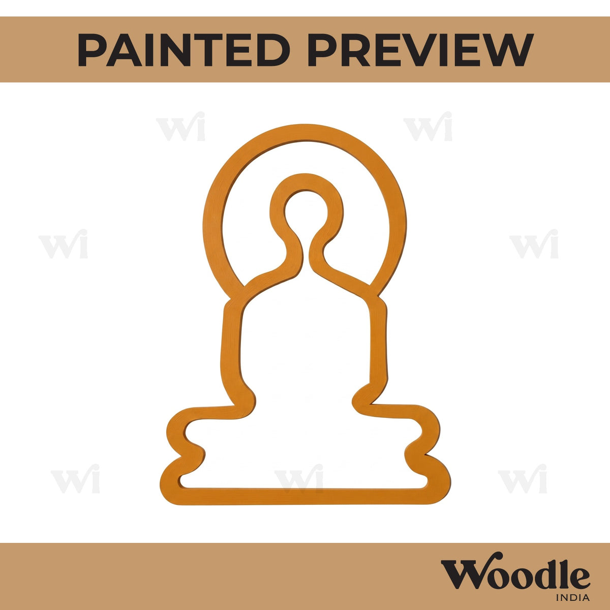 Buddha Cutout MDF Design 4