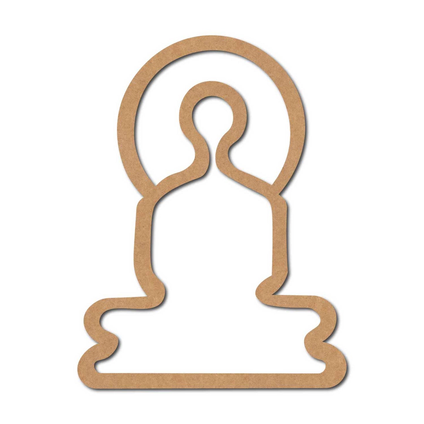 Buddha Cutout MDF Design 4
