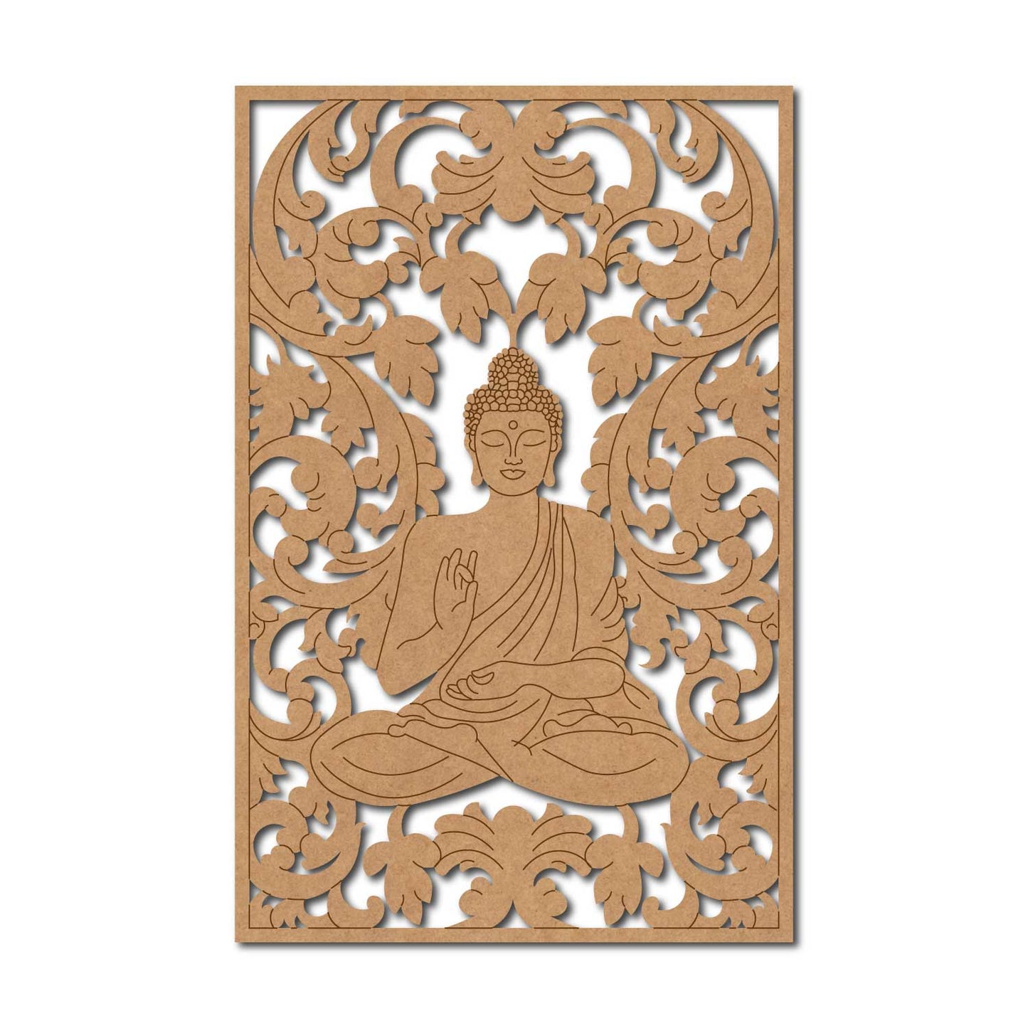 Buddha Floral Pre Marked Base MDF Design 1