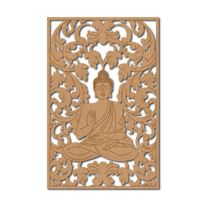 Buddha Floral Pre Marked Base MDF Design 1